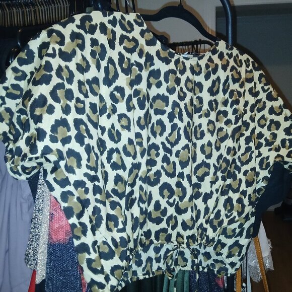 Zara Cheetah Print Top - New With Tags (Size M) - Picture 1 of 4